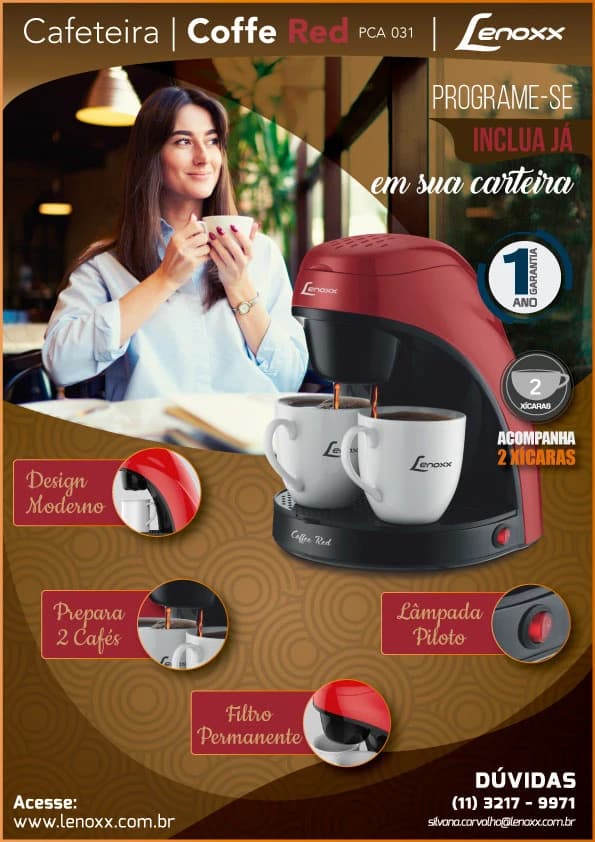 Design de E-mail Marketing para Cafeteira Lenoxx