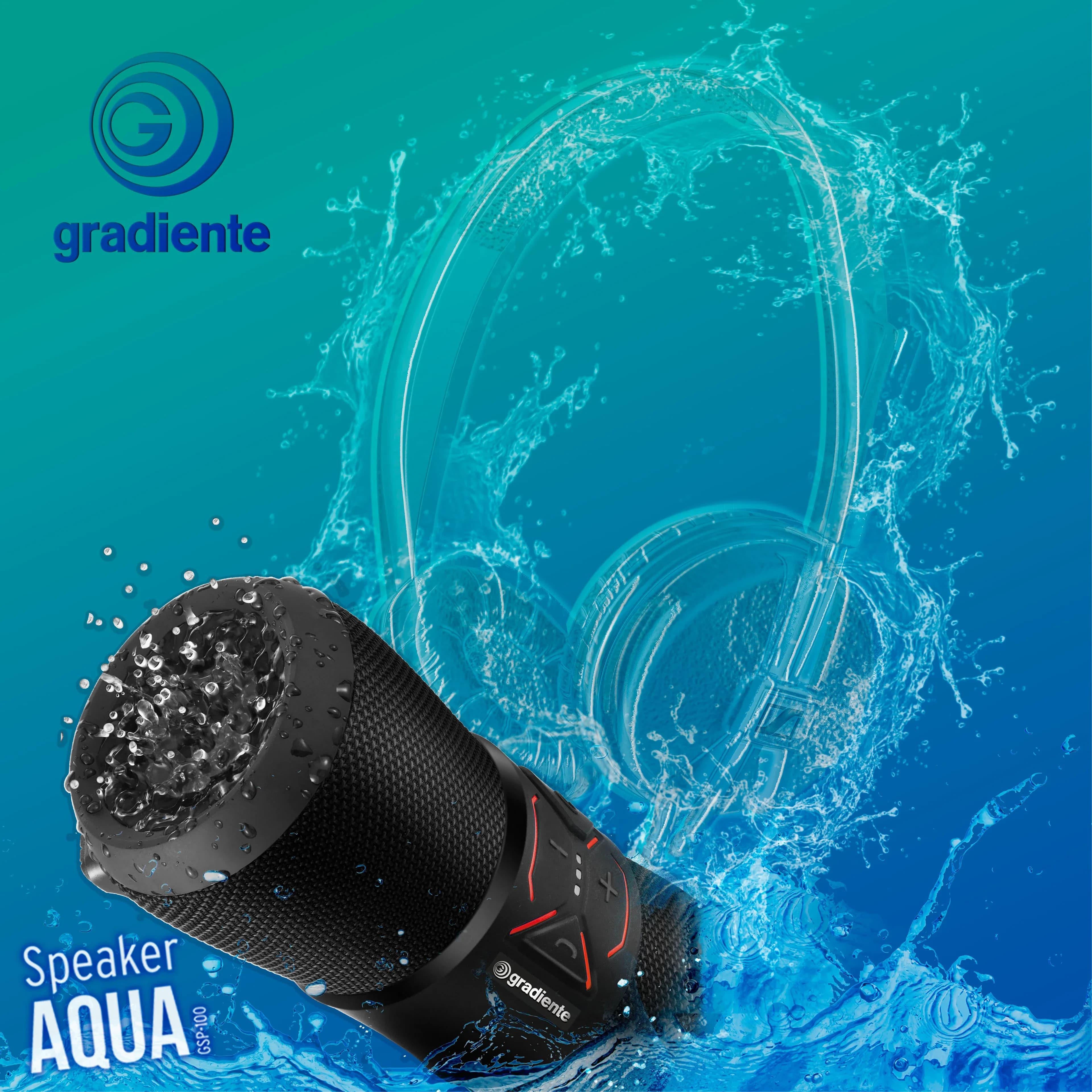 Campanha Speaker Aqua Waterphone Gradiente