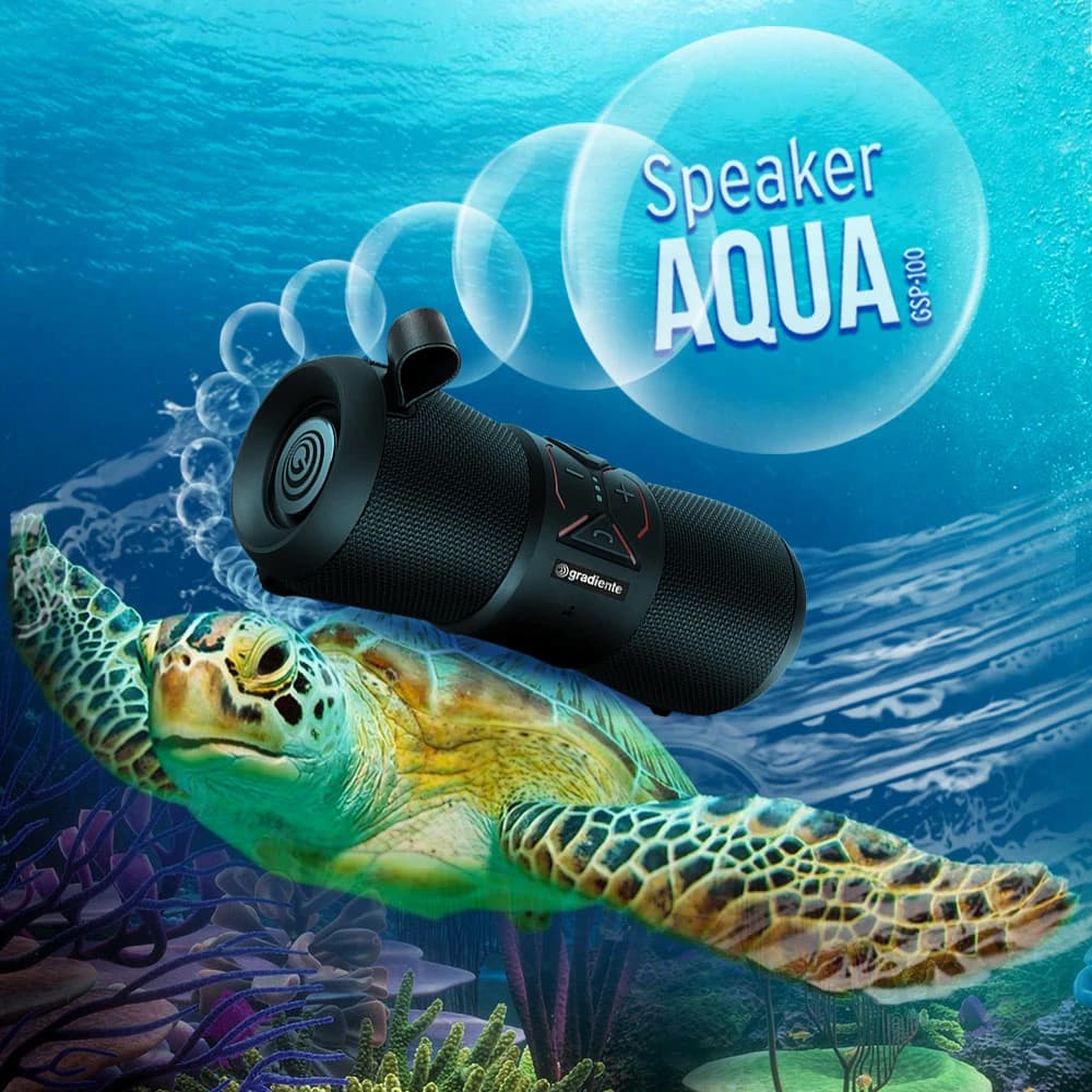 Design de Produto Tartaruga Speaker Gradiente Aqua