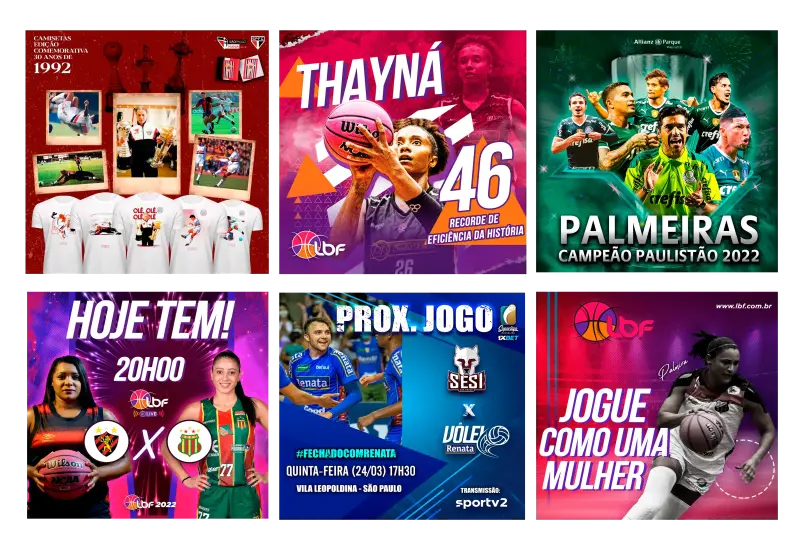Branding e Ilustração para Marketing Esportivo e Times Oficiais