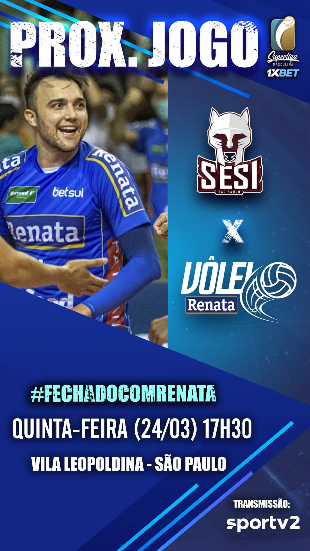 Vôlei Renata Story Vertical