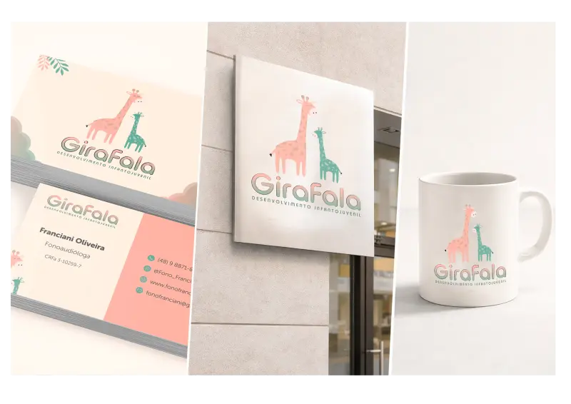 Branding GiraFala — Identidade Visual para Clínica de Fonoaudiologia Infantil
