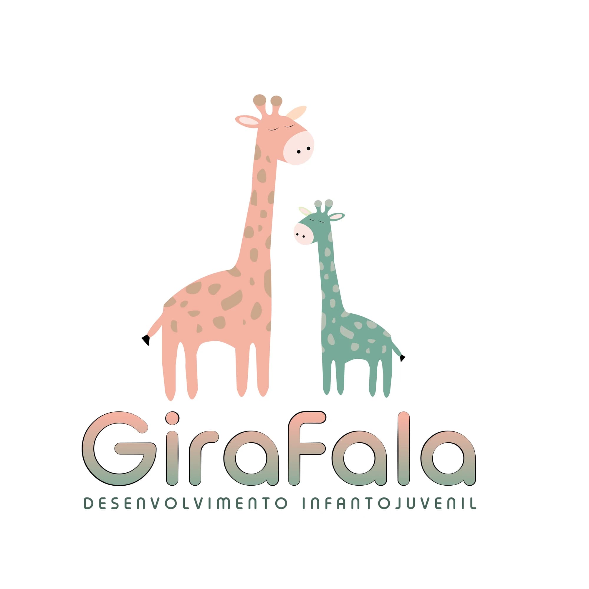 Logo oficial GiraFala fundo colorido