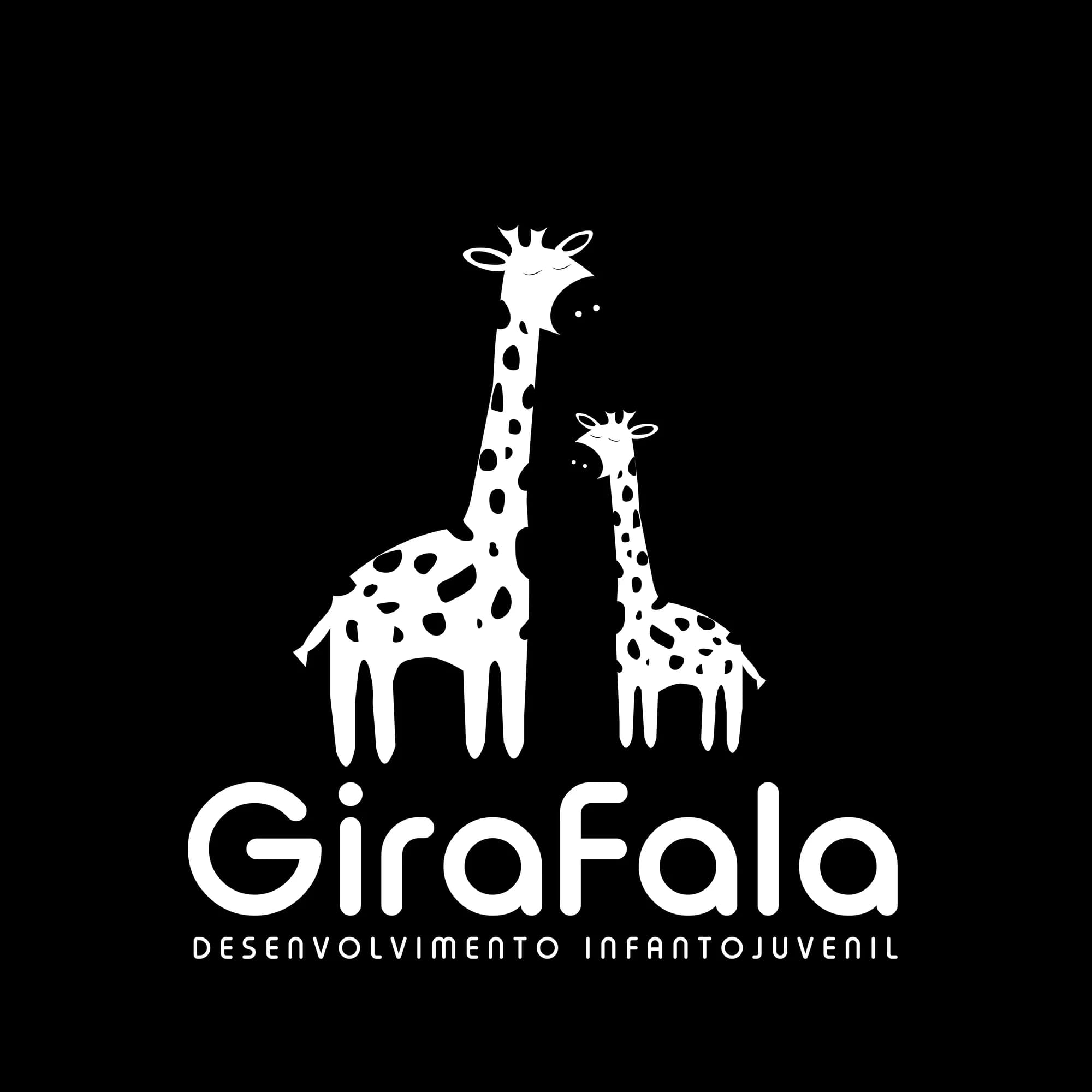 Logo oficial GiraFala fundo preto