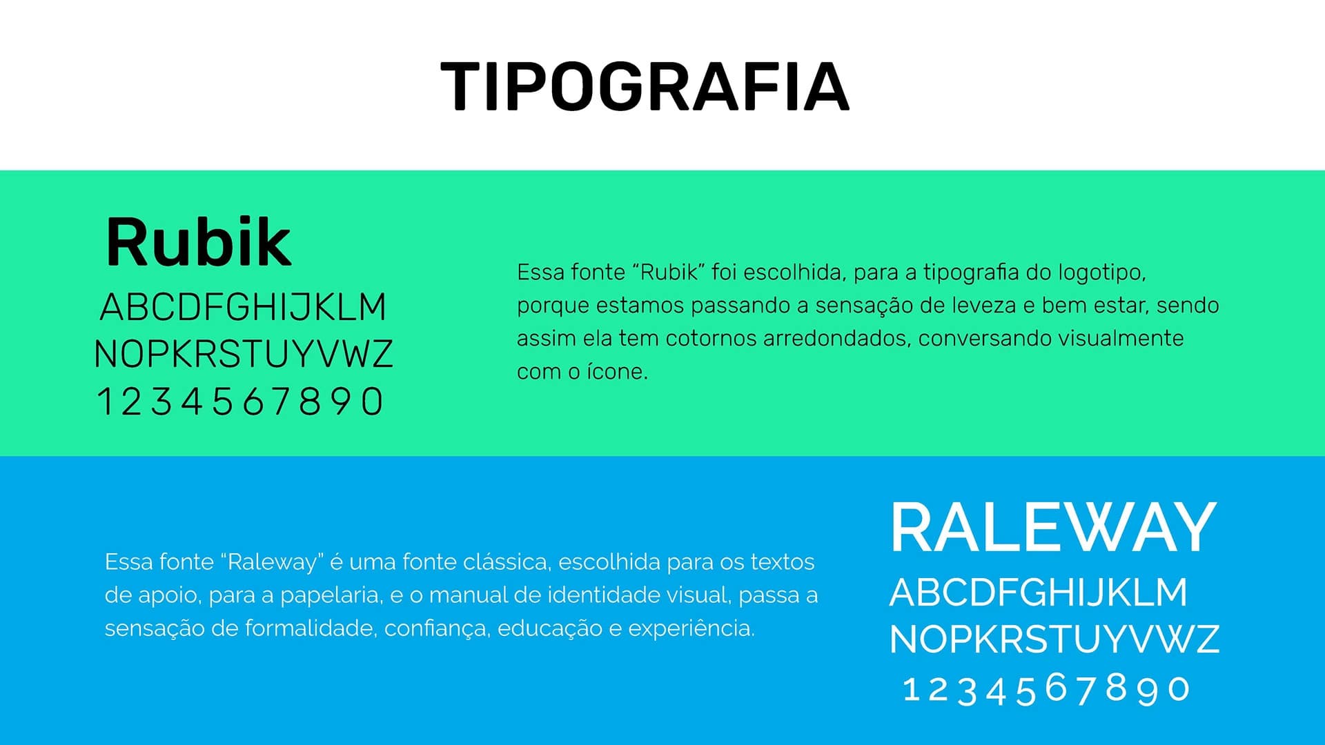 Tipografia e sistema tipográfico da marca Valbão Odontologia