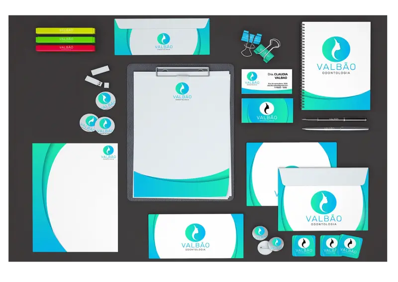Identidade visual Valbão Odontologia (2022) — branding para clínica odontológica