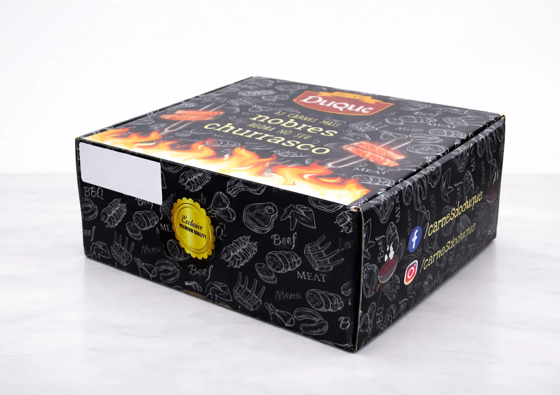 Caixa Personalizada para Delivery - Portfólio Abner Simão Design